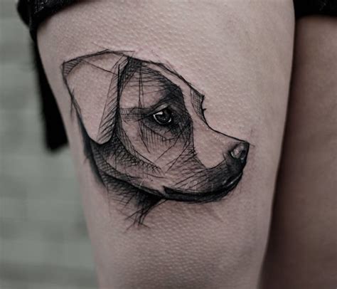 Dog Tattoo Abstract