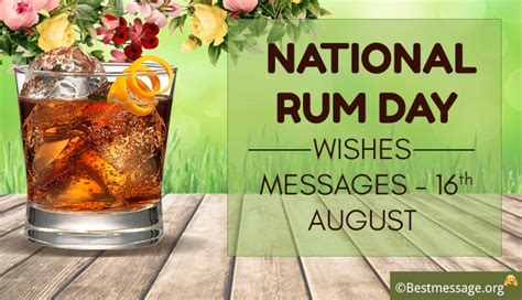 National Rum Day Messages, Quotes and Greetings – Sample Messages