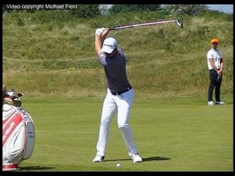 Justin Rose golf swing - Long Iron & Driver from the fairway (face-on views), July 2017 ...