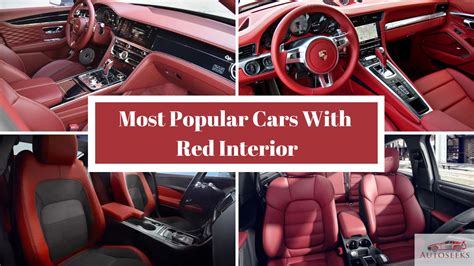 Top 9 Most Affordable Cars & SUVs With Red Interior In 2023