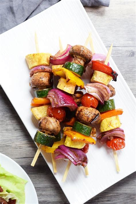 Balsamic Grilled Veggie Kabobs Grilled Veggie Kabobs, Grilled Kabob Recipes, Grilled Vegetables ...