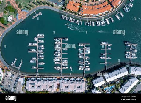 Aerial view of the marina on Raby Bay, Queensland, Australia Stock Photo - Alamy