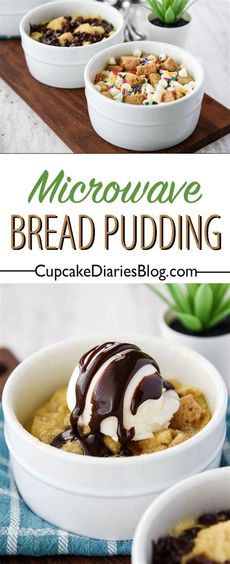 Microwave Single-Serve Bread Pudding - Cupcake Diaries