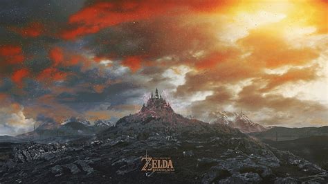 HD wallpaper: The Legend of Zelda wallpaper, castle, The Legend of ...