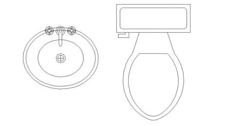 Toilet Plan Top View