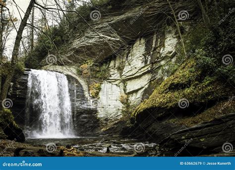 Waterfalls in North Carolina Mountains Stock Image - Image of north ...