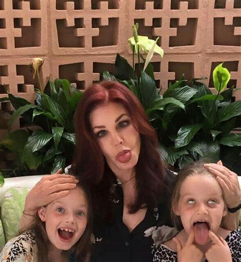 Being silly with her twin granddaughters | Priscilla presley, Elvis presley family, Elvis presley