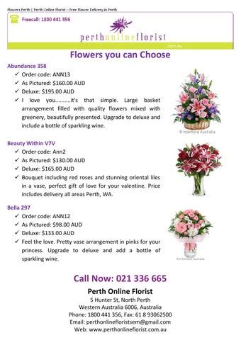 Perth Online Florist - Anniversary by PerthFlorist - Issuu