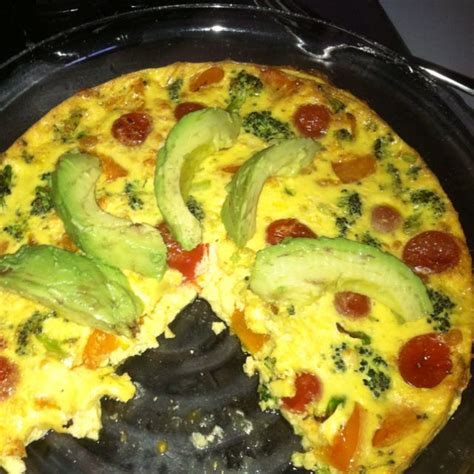 Egg beaters frittata that I just made myself... Healthy way to start ...