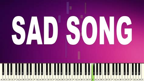 Sad Piano Song - EASY PIANO TUTORIAL - YouTube