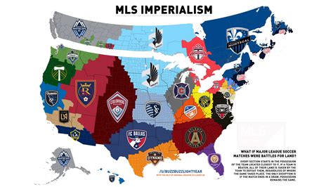 Major League Soccer Imperialism Map 2019 (Week 1) - The Birth of ...