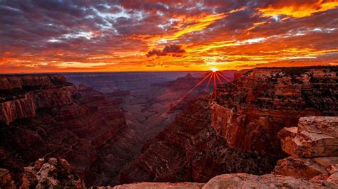 Download Sunset Canyon Grand Canyon Nature Sunrise HD Wallpaper