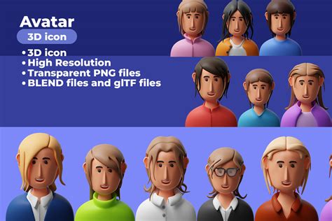 Premium Avatar 3D Illustration pack from People 3D Illustrations