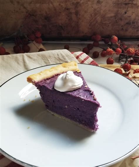 Purple Sweet Potato Pie (Kamote Pie)/The SKinny Pot