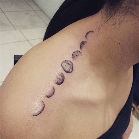 Resultado de imagem para moon phases tattoo shoulder | Moon phases tattoo, Tattoos for daughters ...