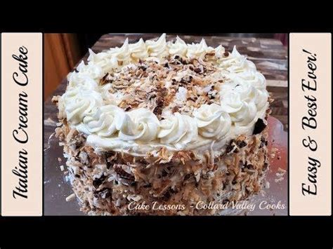 Best Italian Cream Cake Ever, White Cake Mix Toasted Coconut Pecans Cream Cheese - YouTube ...