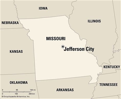 Jefferson City Missouri Map