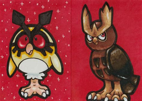 Hoothoot, Noctowl — Weasyl