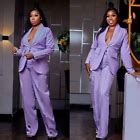 Purple Plus Size Women's Suits 2 Pieces Party Cocktail Outfits Ladies Work Wear | eBay