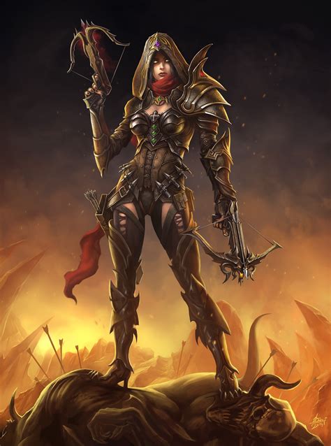 Diablo Valla (2226×3000) Diablo Characters, Fantasy Characters, Female ...