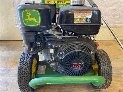 John Deere pressure washer 3800 psi 4.0 GPM Honda Gx390 engine (Does Run) - Mayco Auctions