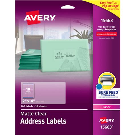 Avery Clear Easy Peel Mailing Labels • Find prices