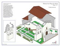 mission san diego de alcala layout | Layout of San Diego de Alcala | California Missions ...