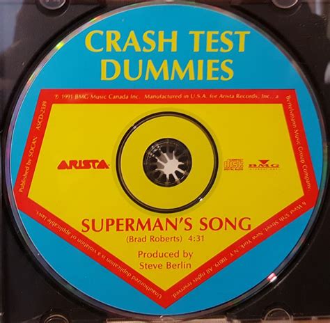 Crash Test Dummies – Superman's Song (1991, CD) - Discogs