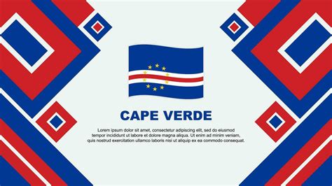 Cape Verde Flag Abstract Background Design Template. Cape Verde Independence Day Banner ...