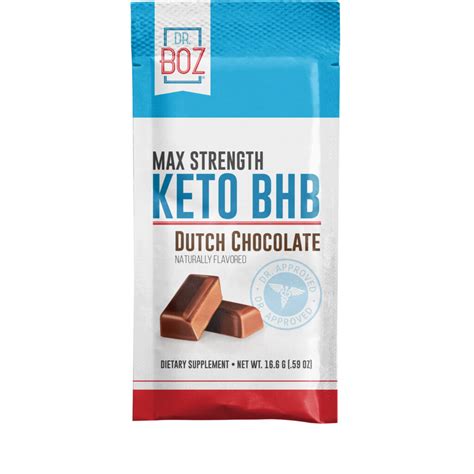 Bozmd Dr. Boz Max Strength Keto BHB Powder [Dutch Chocolate - 20 Sachets]