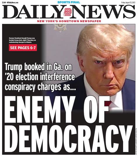 New York Daily News front page for the Win. : r/RepublicanValues