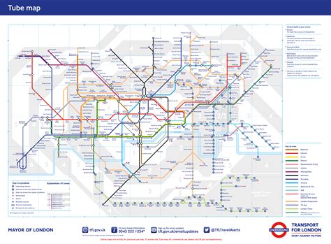 Tube map if all TfL services are restricted to Greater London. (2483x1832) : r/MapPorn