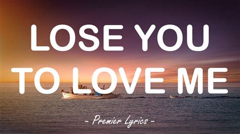 Lose You To Love Me - Selena Gomez (Lyrics) 🎵 - YouTube