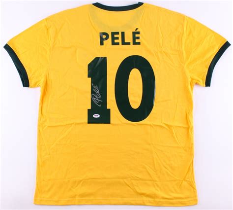 Pele Signed Brazil Jersey (PSA COA) | Pristine Auction