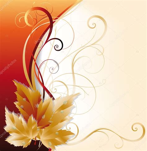 Autumn greeting card. vector — Stock Vector © CaroDi #3638574