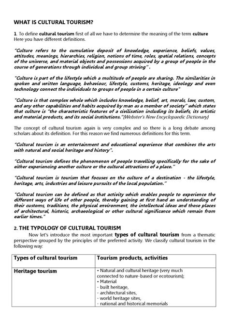 What is cultural tourism by Mar Artero Nuñez - Issuu