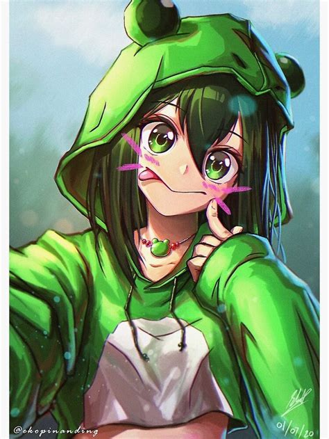 Tsu fan art MHA Spiral Notebook by AnimeRay in 2021 | Anime, Tsuyu asui, Hero poster