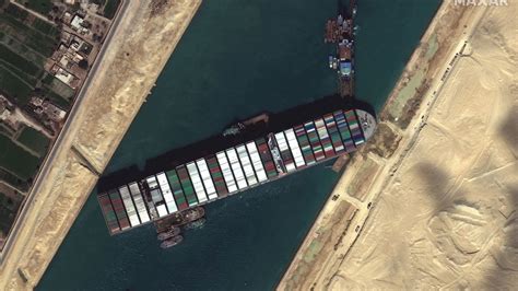 Suez Canal: Jammed cargo ship Ever Given's stern has budged - but it's still stuck and is now ...