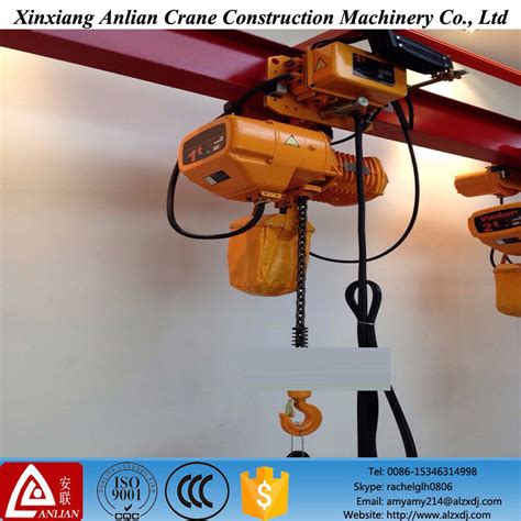 1 Ton Electric Monorail Trolley Hoist Chain Type - China Chain Hoist ...