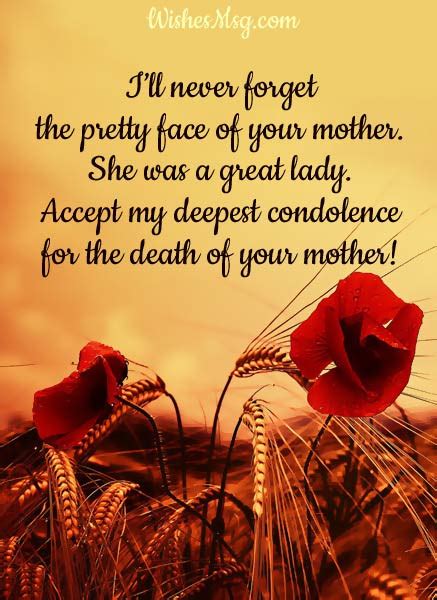 80+ Heartfelt Condolence Messages on Death of a Mother - WishesMsg