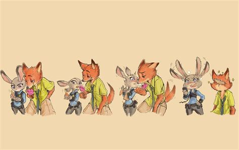 Orange fox illustration, Zootopia, Judy Hopps, Nick Wilde, sketches HD wallpaper | Wallpaper Flare