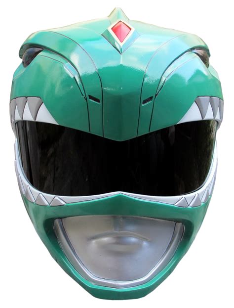 MMPR Green Ranger Helmet Render by RussJericho23 on deviantART | Green ranger helmet, Green ...