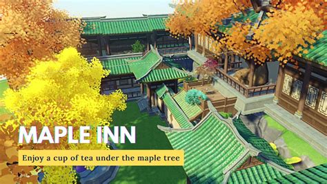 Maple Inn || Genshin Serenitea Pot Design (Emerald Peak) - YouTube