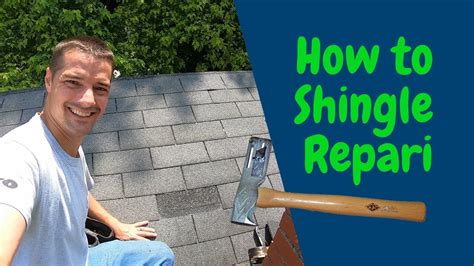 Roof shingle repair 2020 - YouTube