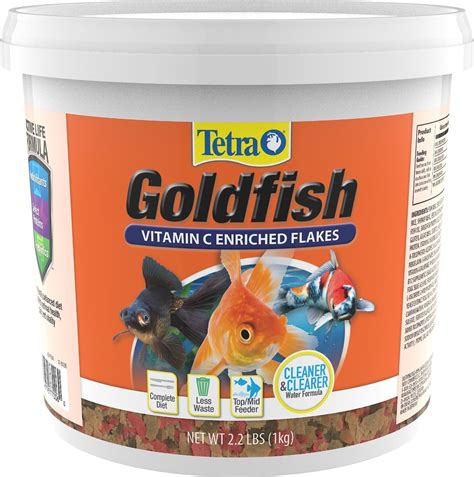 TETRAFin Goldfish Flakes Fish Food, 2.20-lb bucket - Chewy.com