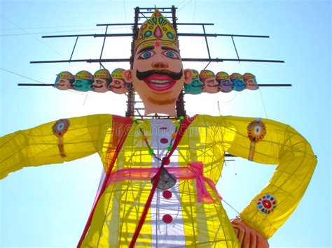 Ravan statue stock photo. Image of yellow, ravan, mythology - 3669136