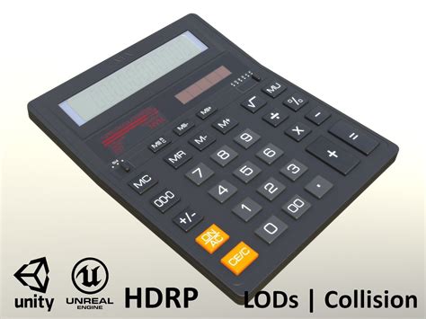 3D model Calculator - Unity - HDRP - UE4 VR / AR / low-poly | CGTrader