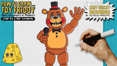 How to Draw TOY FREDDY 😱🐻 (Five Nights at Freddy's) | Easy Step-By-Step Drawing Tutorial - YouTube