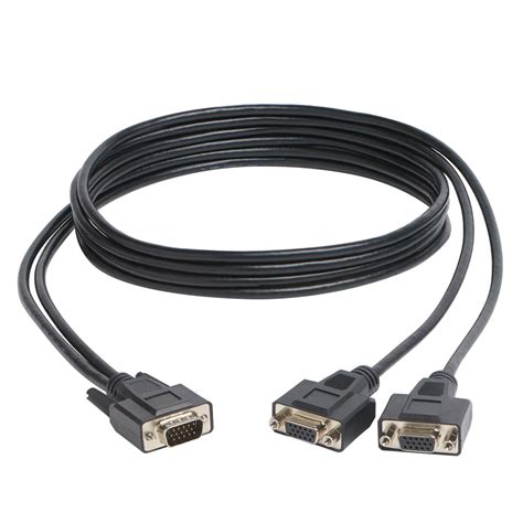 High Resolution VGA Monitor Y Splitter Cable, HD15, 6-ft. | Eaton