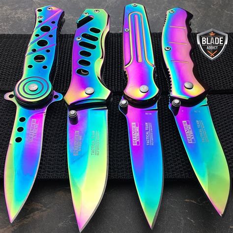 Rainbow Tactical Knife Set